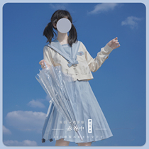 Sakura family genuine JK uniform original jk Japanese moonlight blue sailor suit long sleeves (Akaya Naka) female spring