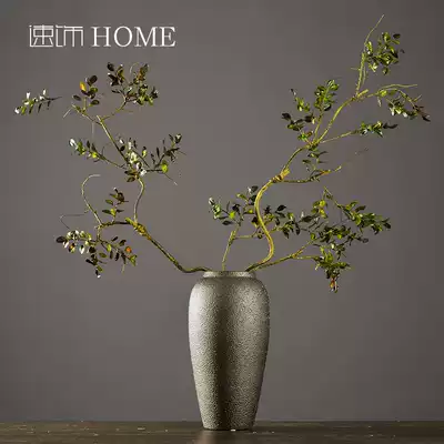 Chinese Zen decoration fake flower plant rattan living room flower arrangement flower arrangement simulation flower Leaf Vase ornaments ornaments