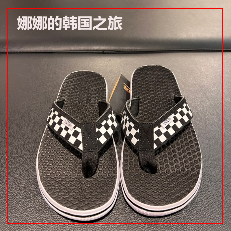 Korean Purchasing Agent for Vans Mte La Men's Checkerboard Flip-Flops for Outdoor Wear Vn0A38Cuapk