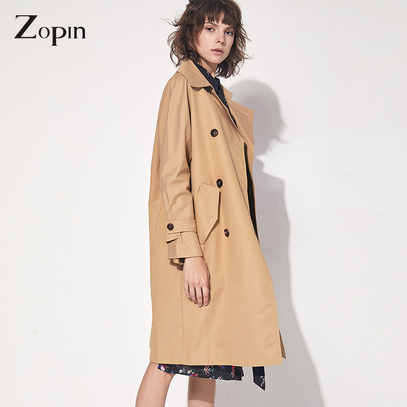 Trench pour femme ZOPIN   en Coton - Ref 3227824 Image 3