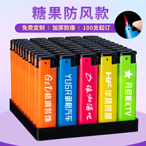 Windproof Advertising Lighter Tailor Made to a one-time logo free print lettering with a hotel thickened explosion-proof