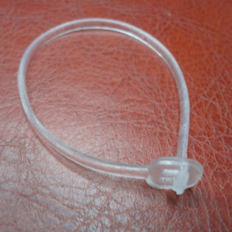 Tword soft needle soft needle hanging grain bag hanging tag hanging rope soft glue hanging grain hanging tag line coarse leather rope transparent leather rib spot