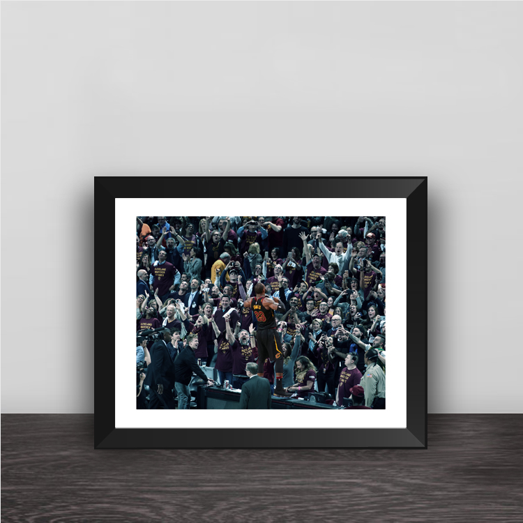 Knight LeBron James Execution Bull Celebrates Solid Wood Decoration Photo Frame Photo Wall Wall Wall Art Gallery