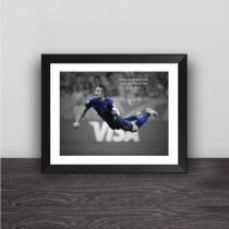 14 World Cup Van Persie fish jump Top solid wood decoration photo frame photo wall table hanging frame ornaments home