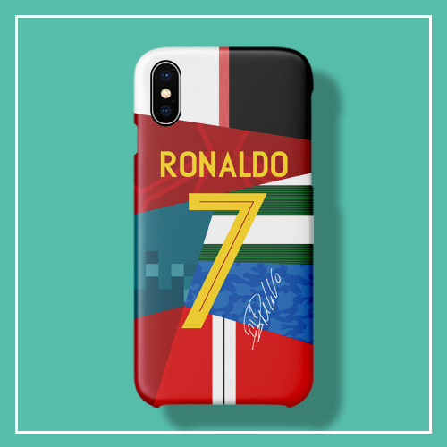 C Ronaldo career jersey splicing section iphone78XSMAXR 6s11Proplus mobile phone protective shell