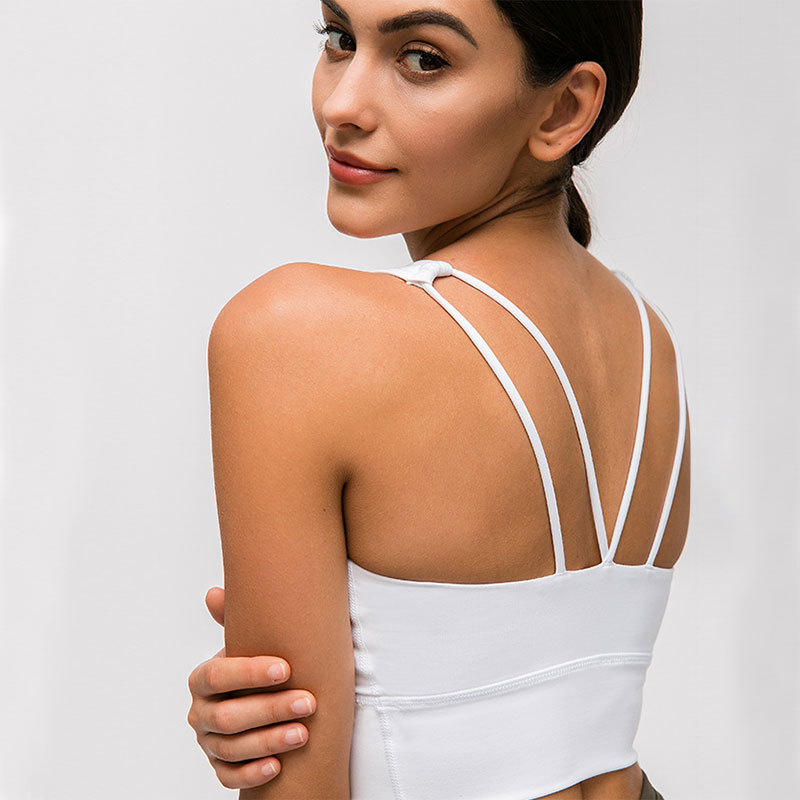 lulu Tongyu Yoga Underwear Woman Shockproof Poly-Breathable Professional Running Fitness Beauty Back Bra Sports Blouse