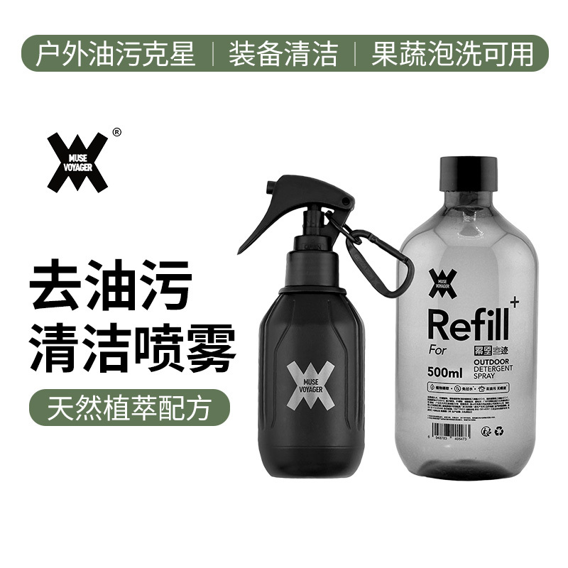 Powerful Stain Remover Spray for Outdoor Gear, Kitchenware, and Fruit Cleaning