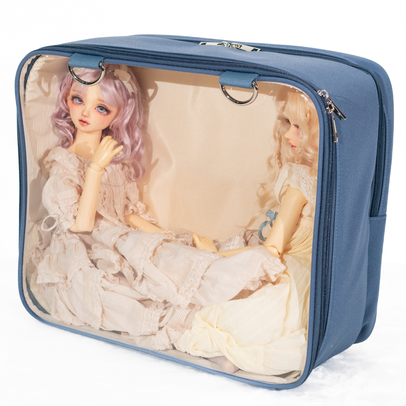 Denim Blue Doll Bag Bjd 1/3 Scale Sitting Doll Bag Outing Bag Pain Bag Large Size