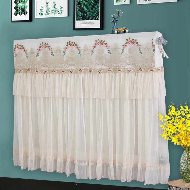 Lace cloth art covers all the old fashioned radiator cover dust cover household anti-smoke black wall decoration keeps out the heating cover