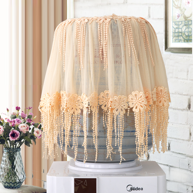 Water dispenser cover Fabric lace household living room beauty water dispenser cover dust cover modern simple two-piece set