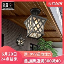 Outdoor garden villa lamps European ceiling lamp anti-Rain Rain and rust