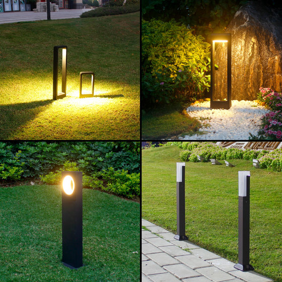 Modern Solar Outdoor Lights, Lawn Lights, Grass Lights, Simple Garden Lights, Outdoor Landscape Courtyard Lights, Led Lamps
