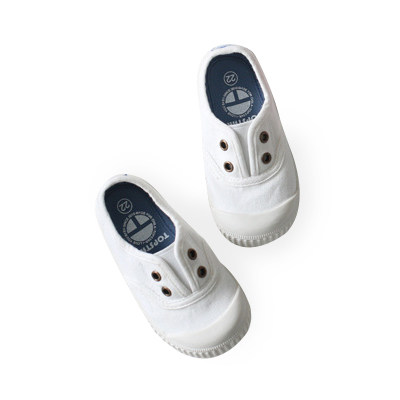 Spring and Autumn Spanish Children's Canvas Shoes Boys and Girls Low Top Soft Sole Entering the Garden One Pedal Children's Shoes