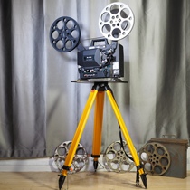 Nostalgic antique BellHowell 16mm film projector functioning properly