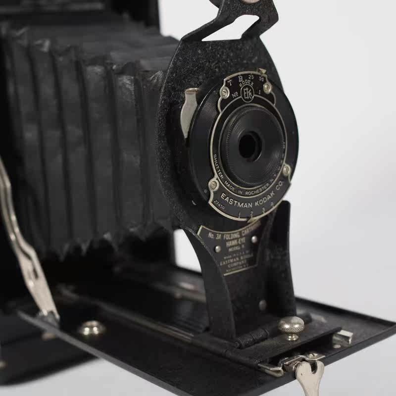 Камеры 1930年代西洋古董柯达kodak皮腔相机折叠相机口袋机快门工作7.5品