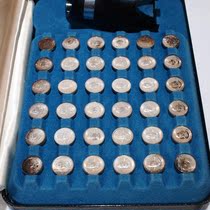  Western Antique Franklin Mint American Historical Figure Commemorative Pocket Miniature Silver Coin with Magnifying Glass