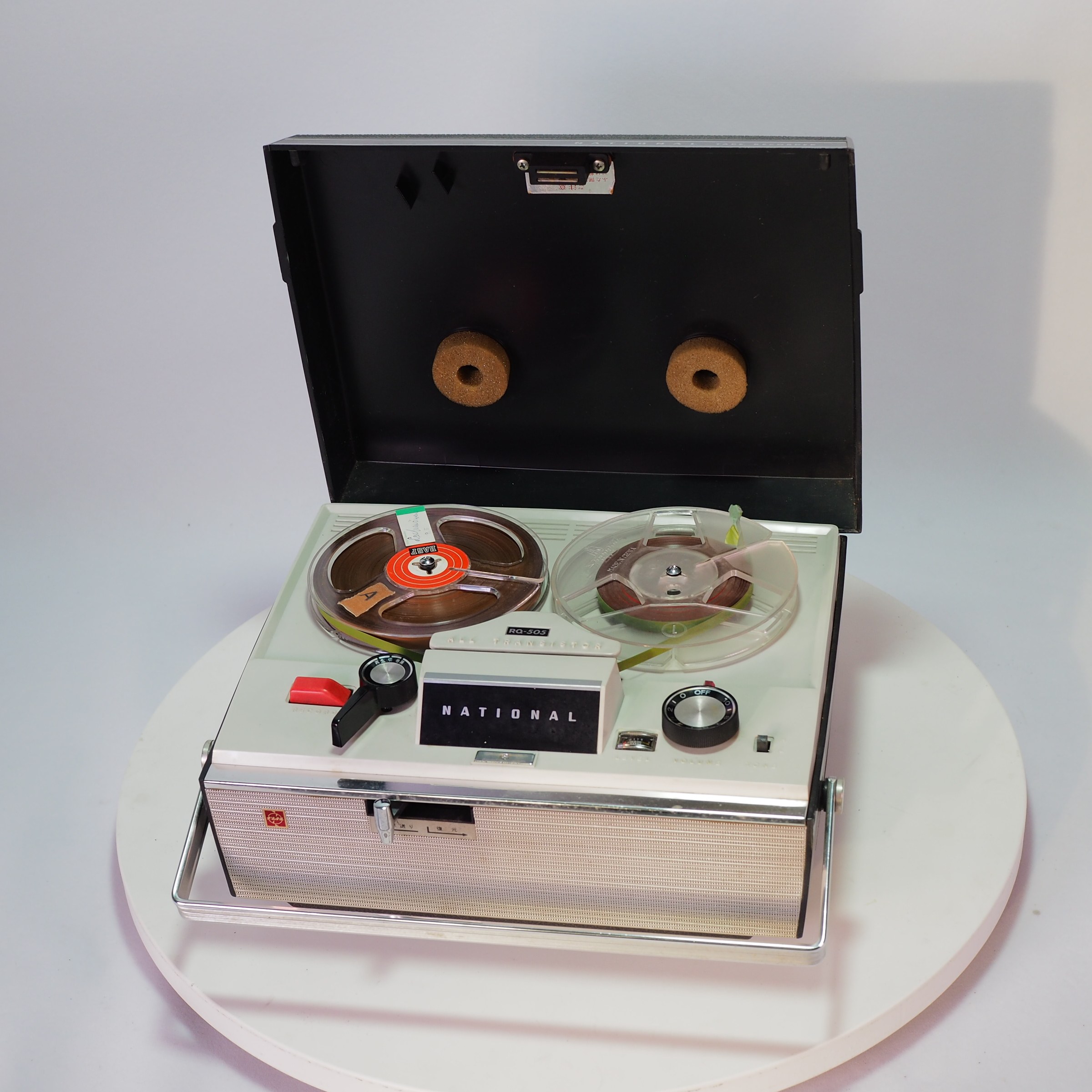 西洋古董松下老式便携提包机开盘机磁带录音机功能ok文旅音响收藏评价