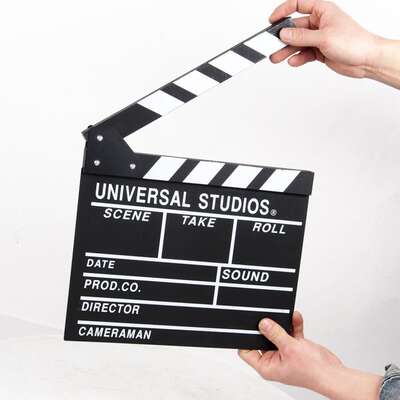 Retro large-sized film studio script board, director board, photo studio props, decoration, and film-themed acrylic