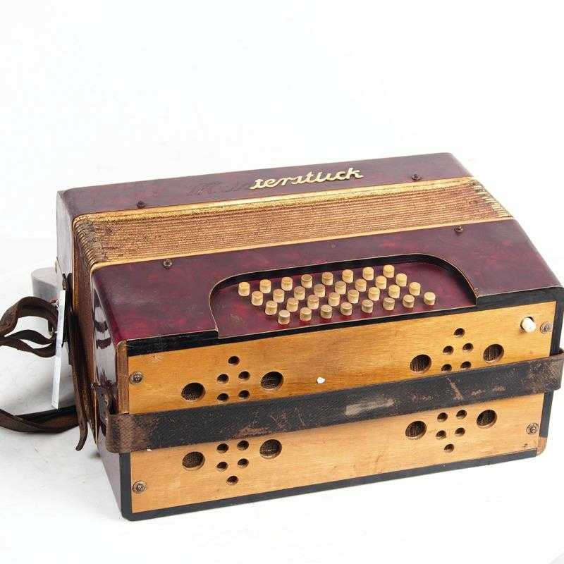 Đồ cổ châu Âu thế kỷ trước và các đồ vật cũ kiểu bàn phím phương Tây kiểu cũ accordion 25 phím 32 bass 8 sản phẩm - Nhạc cụ phương Tây đàn guitar fender