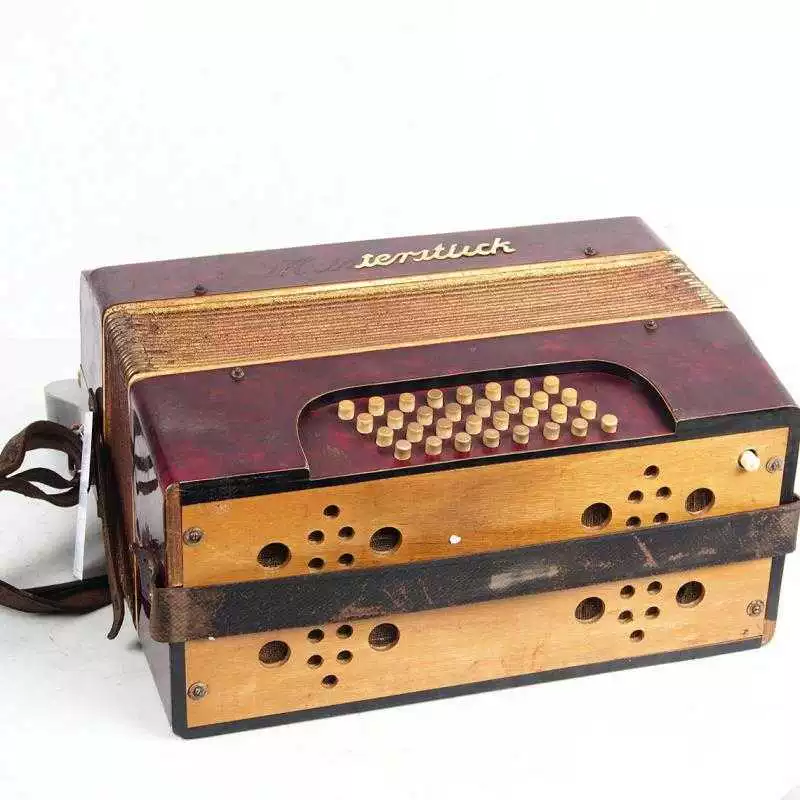 Đồ cổ châu Âu thế kỷ trước và các đồ vật cũ kiểu bàn phím phương Tây kiểu cũ accordion 25 phím 32 bass 8 sản phẩm - Nhạc cụ phương Tây