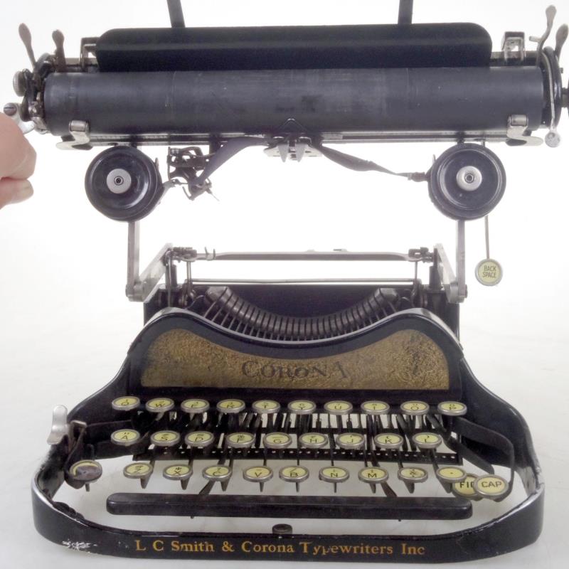 antique typewriter corona corona type 3 typewriter old fashioned english mechanical folding