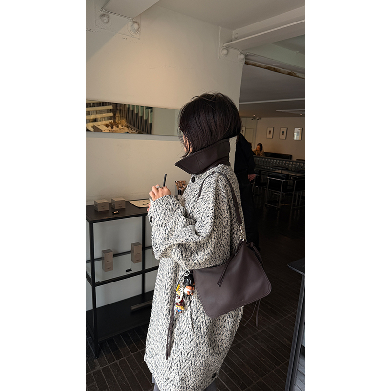 Sixi Handmade·【Useless Embrace】Leather Vintage Underarm Bag Commuter Shoulder Bag Crossbody Accordion Bag S28