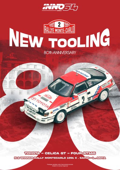 INNO1:64TOYOTA CELICA GT4(ST165)Winner Rally Monte Carlo1991
