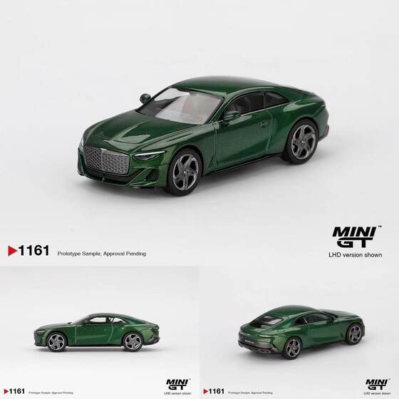 Minigt 1:64 Bentley Batur Scarab Green Alloy Car Model 1161