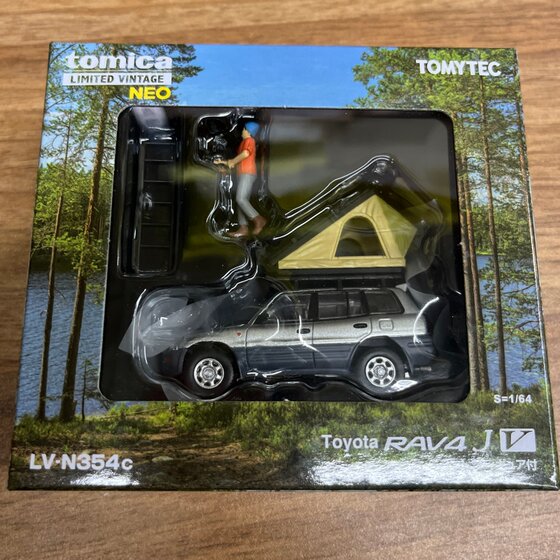 Tomytec Tlv1:64 Toyota Rav4L V Lv N354C Silver Alloy Car Model Japanese Version