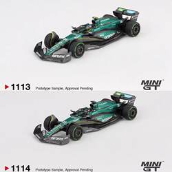 Minigt 1:64 Aston Martin Amr24 F1 Racing Car Alloy Car Model 1113 1114
