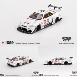 Minigt 1:64 Nissan Er34 Super Silhouette Widebody White No. 23 Alloy Car Model 1059