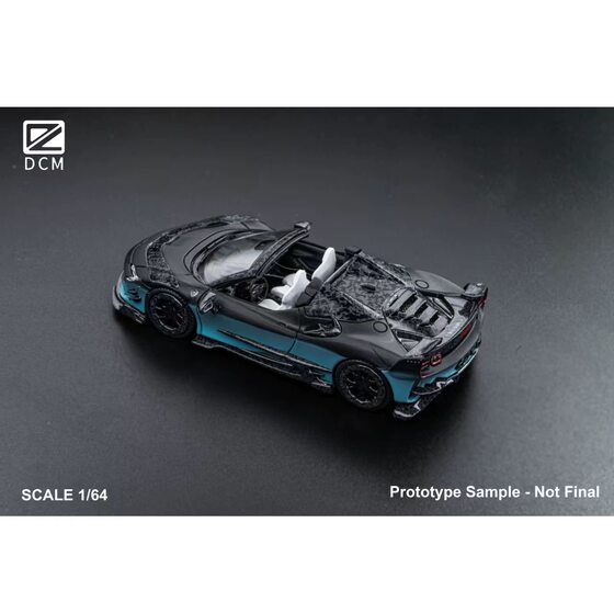 Dcm 1:64 Mansory Sf90 F9Xx Black and Blue Gradient Alloy Simulation Car Model