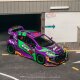 Tw 1:43 Toyota Pandem Toyota Gr Yaris Eva Racing Alloy Car Model