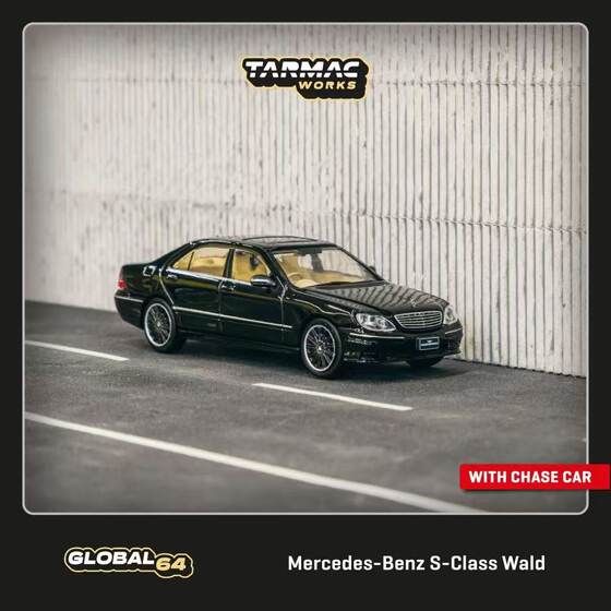Tarmac Works Tw 1:64 Mercedes-Benz S-Class S500 Wald Black Car Model