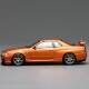 Motorhelix Mh 1:64 Nissan Gtr R34 R35 Hood Can Be Opened Alloy Car Model