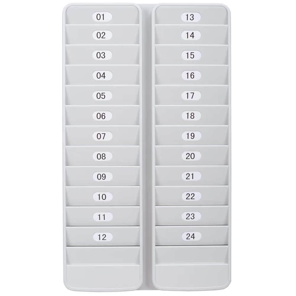 24 Digit Id Ic Card Holder Time Card Holder Plastic Card Slot