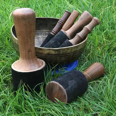 Tibet Songxen Bowl Accessories Nepal Handmade Sound Therapy Bowl Bat Po Yin Bowl Bowl Mavel Wrapped Skin Grinding Rod