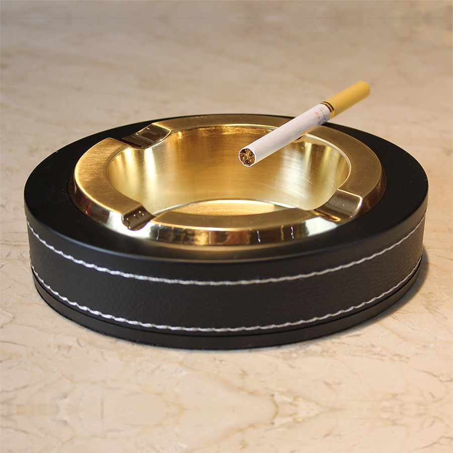 Creative stainless steel ashtray personality KTV ashtray luxury fashion European large cigar ashtray ashtray