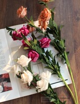 High-end simulation bouquet decoration rose fake flower food shooting photo background photography props set