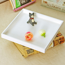 zakka grocery European-style wooden containing box tray pure white square pallet dressers first decorated box make-up