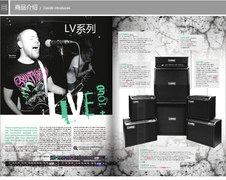 Vương quốc Anh Lenny laney LV300H + LV412A loa guitar điện ống tách âm - Loa loa loa bose chính hãng