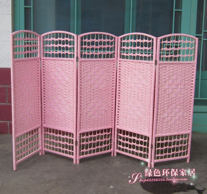 Cỏ rơm gỗ vườn mẫu giáo màn hình trẻ em màn hình nhỏ mẫu giáo phân vùng thời trang phòng khách có thể gập lại - Màn hình / Cửa sổ vách bình phong