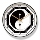 【Ultra-Silent-Blue Clock Clock】 6408-G Черная рама
