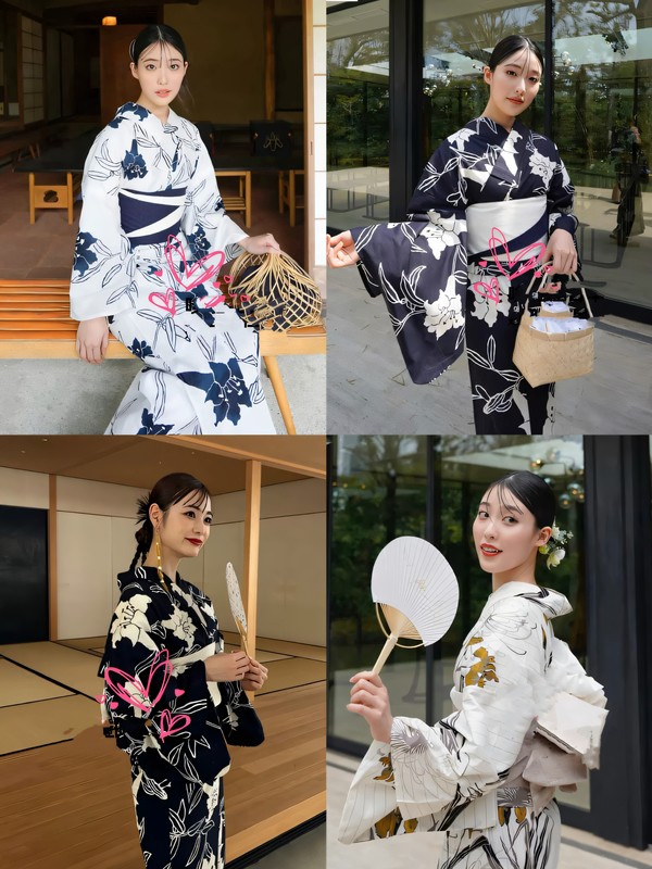 Japanese Cherry Blossom Kimono, Imported Japanese Kimono, Women's Yukata, Japanese Style, All-Cotton Traditional Kimono, Cherry Blossom Viewing, Photo Shoot, High-End Fabric Japanese Cherry Blossom Kimono, Imported Japanese Kimono, Women's Yukata, Japanese Style, All-Cotton Traditional Kimono, Cherry Blossom Viewing, Photo Shoot, High-End Fabric