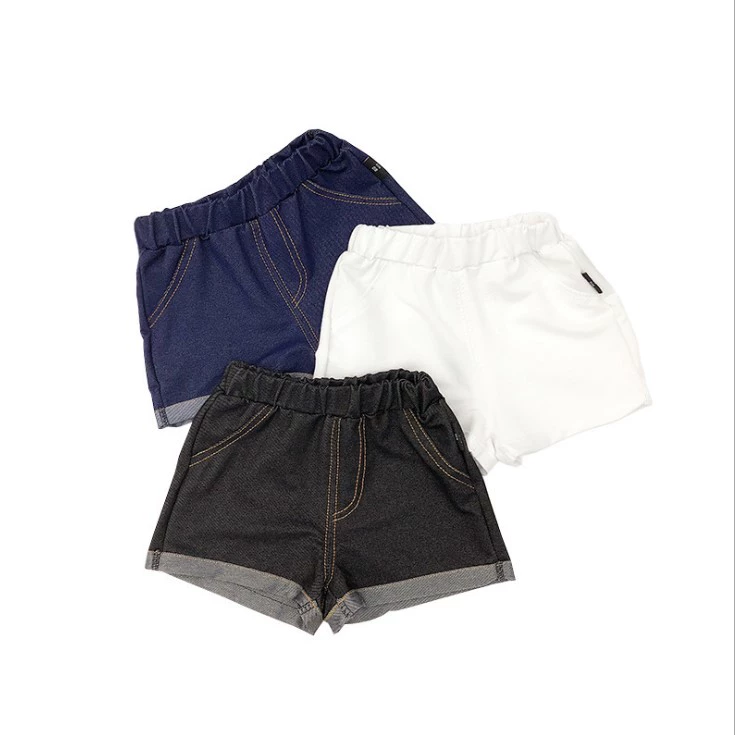 Quần áo trẻ sơ sinh và trẻ em 1-3 tuổi quần short denim cho bé trai mùa hè phần mỏng kết hợp tất cả quần áo trẻ em co giãn - Quần jean