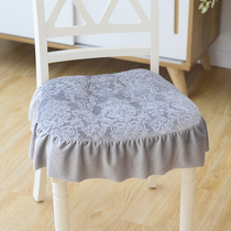 Pick up the warm home plush horseshoe-shaped super soft non-slip chair cushion dining chair cushion office cushion makeup stool cushion