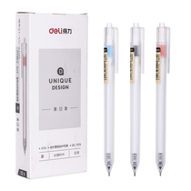  Deli A115 fog permeable 0 38mm Press the full needle tube gel pen signature pen Student pen 12 boxes