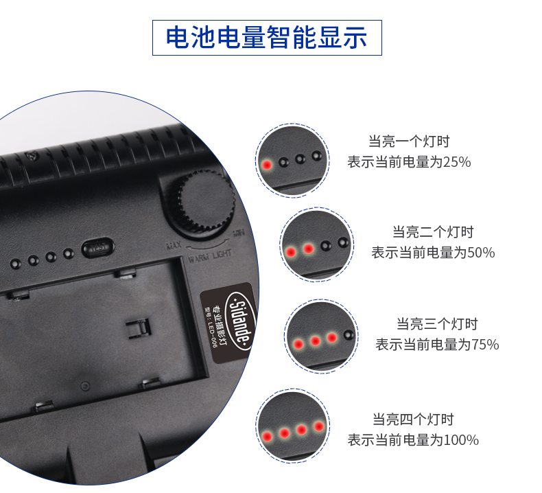 Si Dande ánh sáng bên ngoài LED ánh sáng hình ảnh neo đèn video đám cưới cuộc phỏng vấn video SLR ánh sáng nhiếp ảnh màu có thể điều chỉnh ánh sáng nhiệt độ nhỏ vi cầm tay vẫn đèn ánh sáng mềm - Phụ kiện máy ảnh DSLR / đơn chân quay máy ản