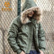 Outdoor Instructor N2B Cold-Proof Clothing Hooded Warm Tactical Cotton Jacket Men's Cold-Proof Coat Winter Thickened Windproof Jacket