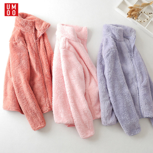珊瑚绒外套女双面绒抓绒衣保暖加厚